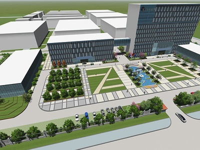 园林景观设计鸟瞰图