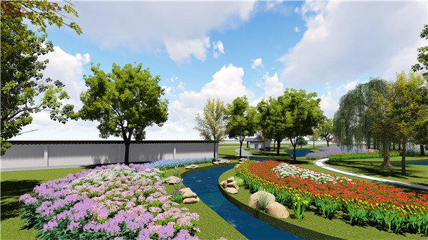 谭纶墓公园花海