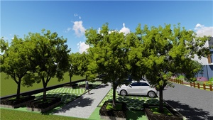 汽车城小区样板房景观