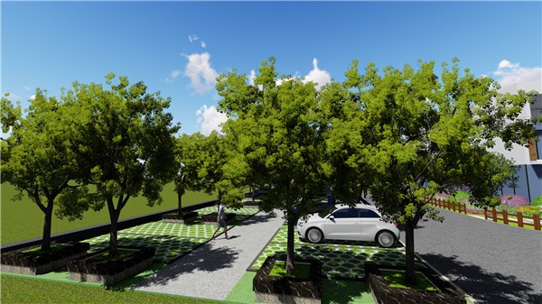 汽车城小区样板房景观