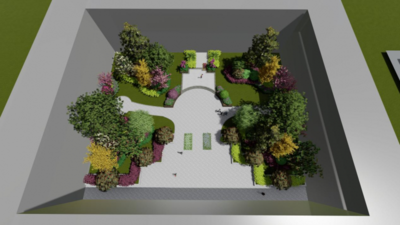 中庭及酒店门口